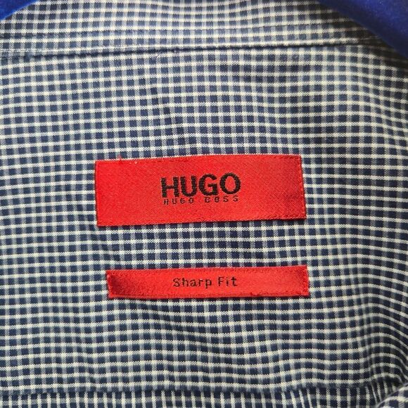 Hugo‎ Boss Men Button Down C-Mabel Sharp Fit Shirt  Size 15.5R Preppy Academia - Picture 7 of 10
